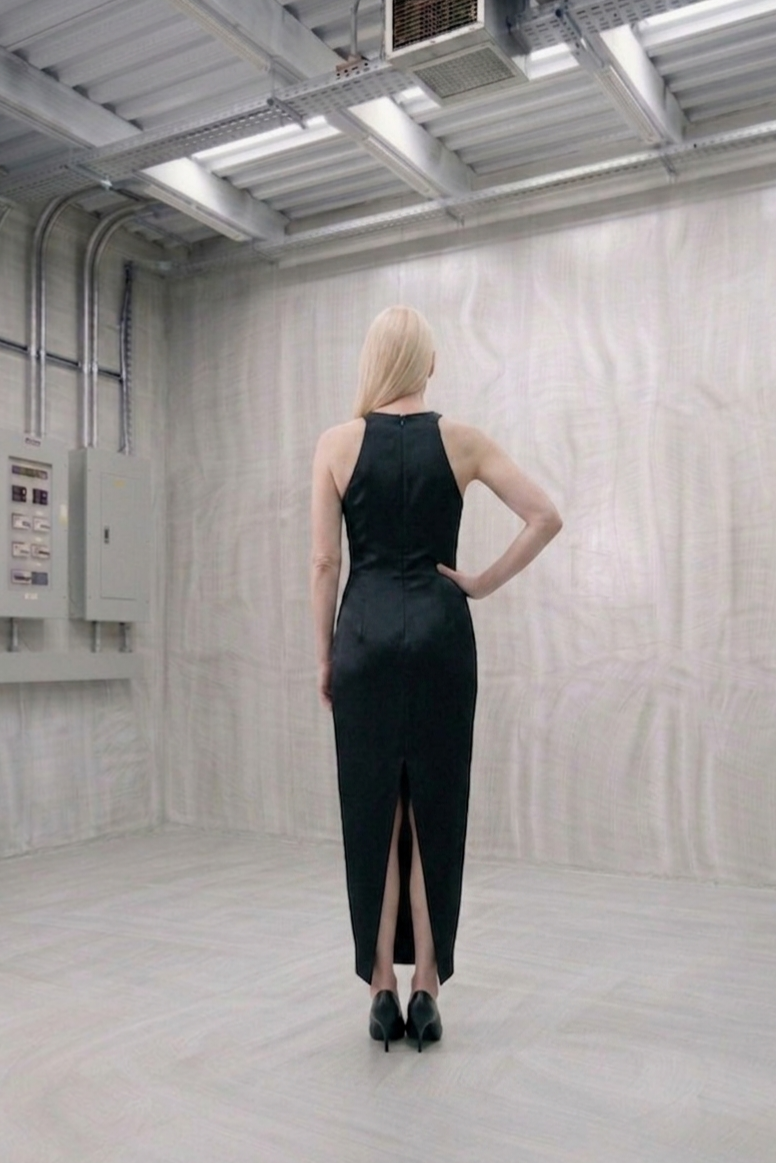 Blackout Protocol Racer Dress - Back View