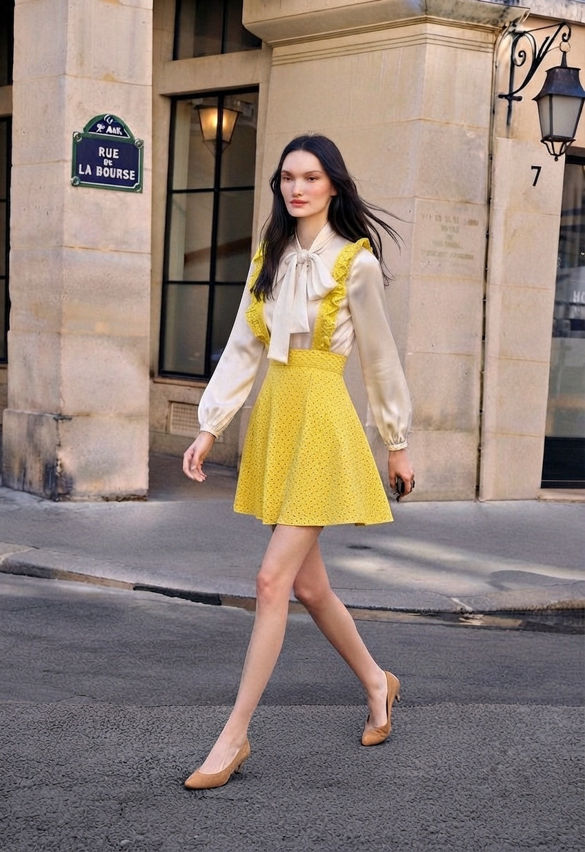 Amélie Eyelet Pinafore